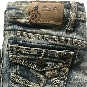 Silver Bootleg Jeans Tammy Girls Size 12